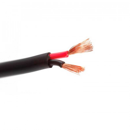 Cable manguera altavoz 2x2,50mm. Cobre OFC negro