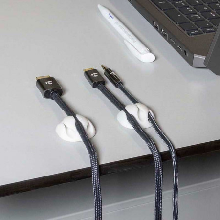 Gestor de Cableado 3 ranuras cable 5.3mm. 6 uds.