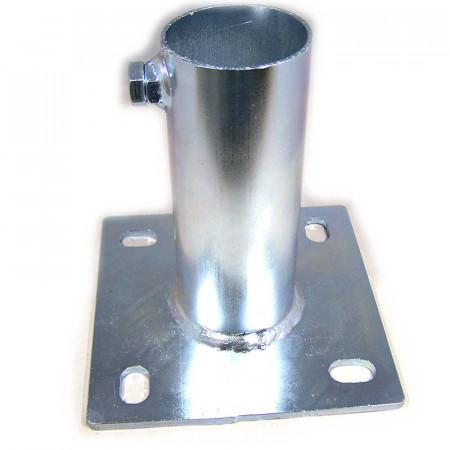 Base suelo mástil tubo 60mm