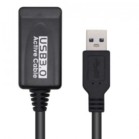 Cable 3.0 USB A Macho a USB A Hembra Activo 5 m.