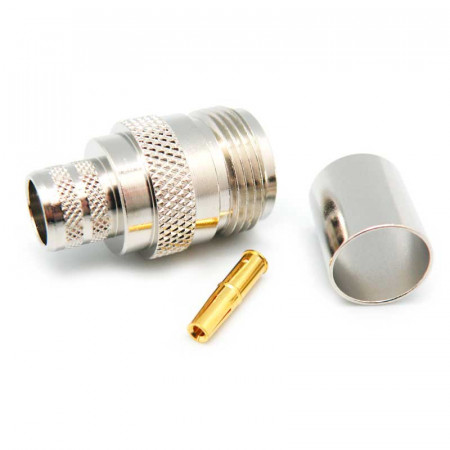 CONECTOR N Hembra aéreo crimpar para RG-213