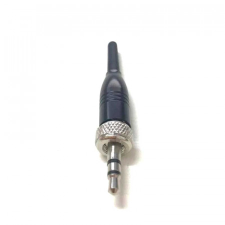 Conector Jack 3.5mm estéreo rosca color negro