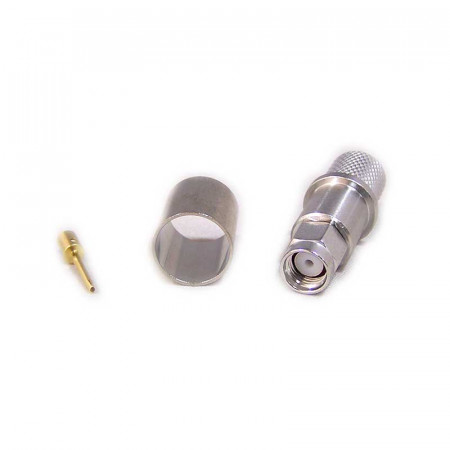 CONECTOR SMA MACHO REVERSE CRIMPAR LMR-400