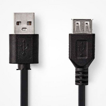 Cable USB A Macho - USB A Hembra 0.20m v.2.0
