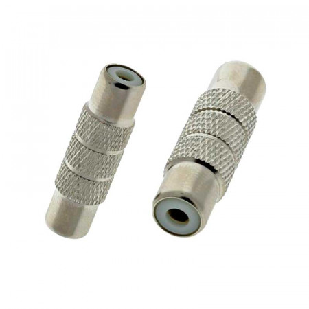 Adaptador RCA hembra a RCA hembra
