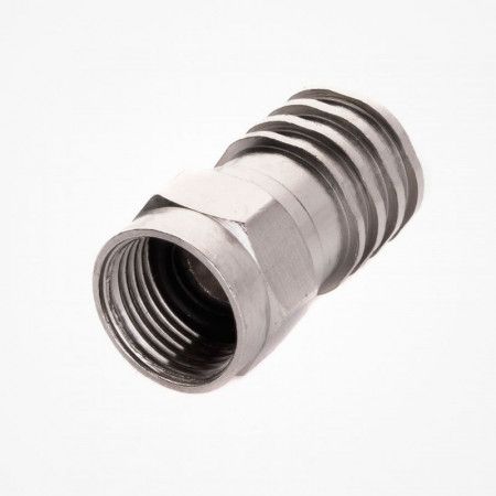 Conector de antena  tipo "F" macho estanco crimpar