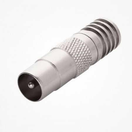 Conector de antena  tipo "TV" macho crimpar