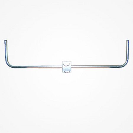 Soporte antena horizontal doble.