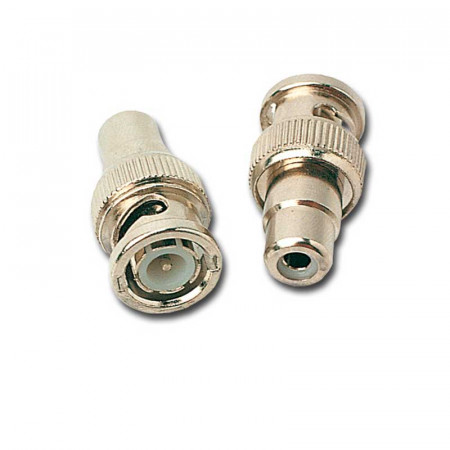 Adaptador BNC Macho a RCA Hembra