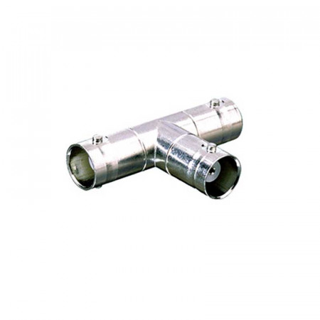 ADAPTADOR T BNC Hembra a dos BNC Hembras