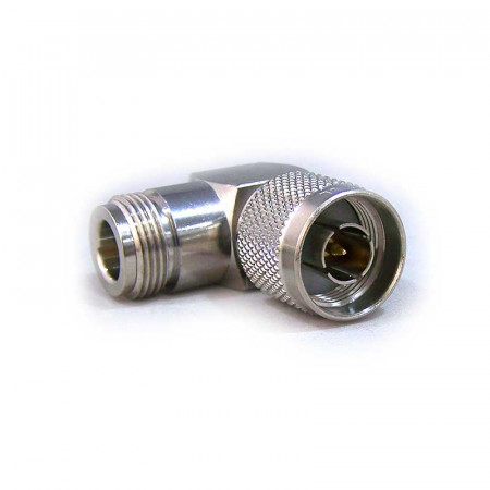 ADAPTADOR N MACHO A N HEMBRA ACODADO