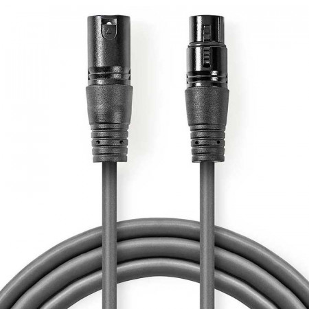 Cable XLR macho a XLR hembra 5 metros