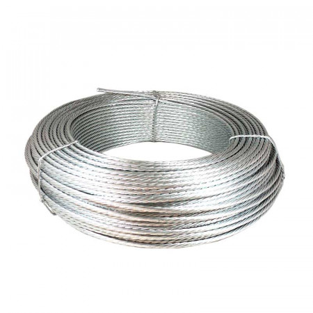 Alambre trenzado 4 mm galvanizado en 50m