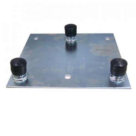 Base plana de torreta 250mm con tuerca