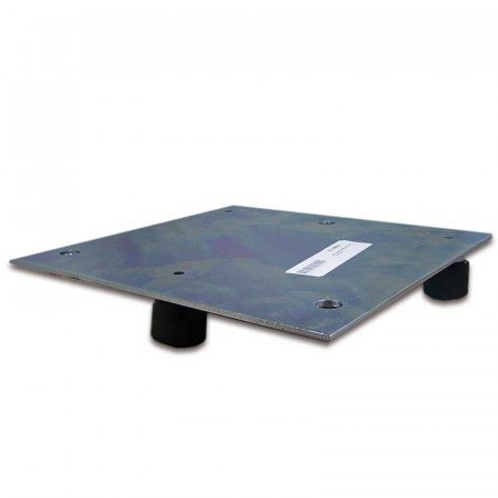 Base plana de torreta 250mm con tuerca