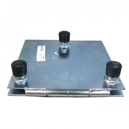 Base plana abatible de torreta 250mm con tuerca