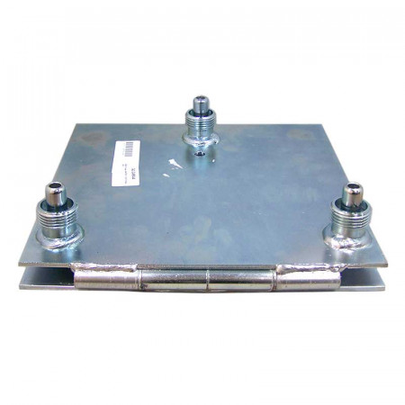 Base plana abatible de torreta 250mm con tuerca