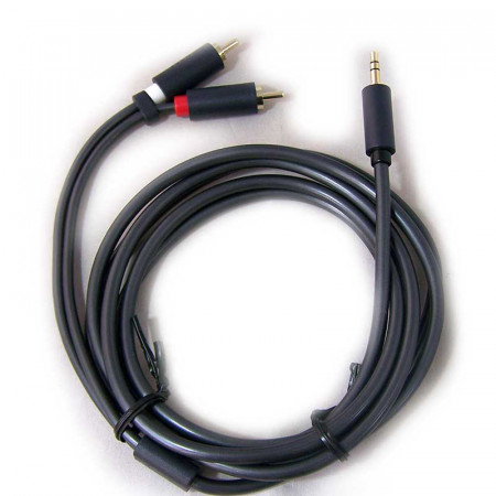 Cable Jack 3.5 macho a 2 RCA macho de 3 metros
