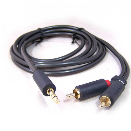 Cable Jack 3.5 macho a 2 RCA macho de 3 metros