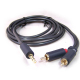 Cable Jack 3.5 macho a 2 RCA macho de 3 metros