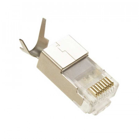 Conector RJ-45 CAT7 blindado con guías