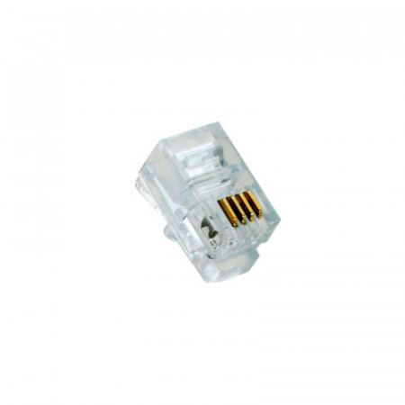 Conector telefónico RJ-9 4P4C MINI