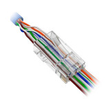 Conector RJ-45 UTP CAT6 pasante