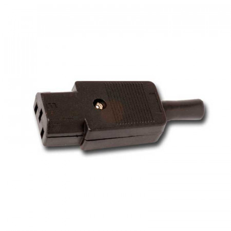 Conector alimentación tripolar hembra IEC320