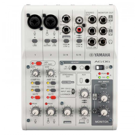 Mesa de mezclas YAMAHA AG06MK2W