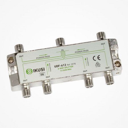 Distribuidor de 1 entrada y 6 salida IKUSI UDF-612