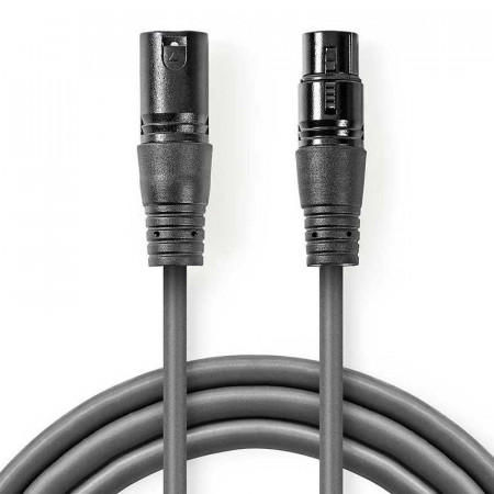 Cable XLR macho a XLR hembra 3 metros