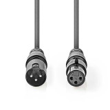 Cable XLR macho a XLR hembra 3 metros