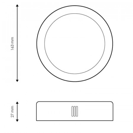 Panel Led Circular Serie Slim 12W 4500K