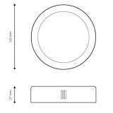 Panel Led Circular Serie Slim 12W 4500K