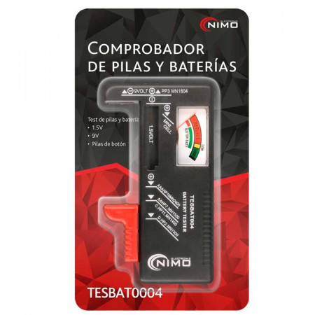 Comprobador de pilas y baterías