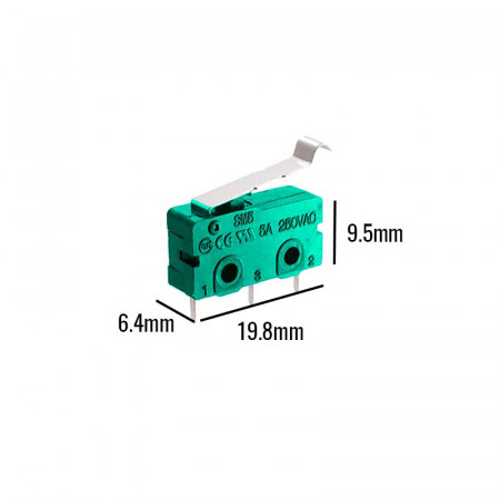 Interruptor final de carrera 3A/250Vac