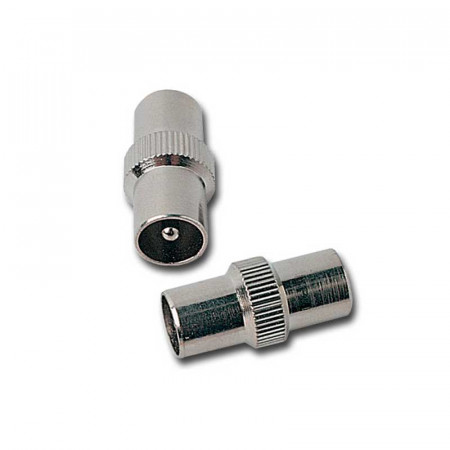 ADAPTADOR TV MACHO-MACHO 9,52 mm. recto