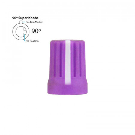 DJ TechTools Chroma Caps Super Knob Púrpura 90º