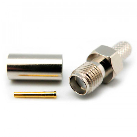 Conector Aéreo SMA hembra crimpar cable RG-58