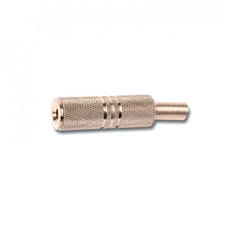 Conector Jack Hembra 3,5mm. Estereo - Aereo Metal