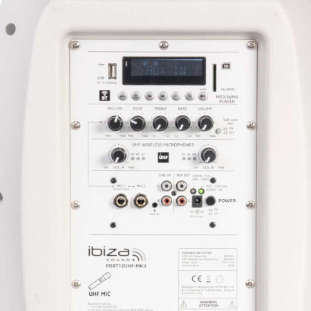 IBIZA PORT 12 UHF MKII WHITE