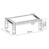 Soporte elevador monitor XL AISENS MR02-117
