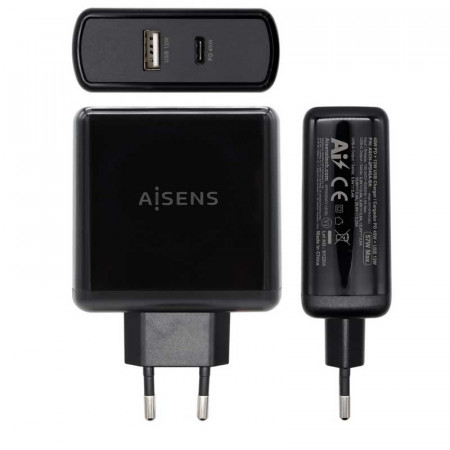 Cargador de pared USB-C + USB-A 3.0 57W
