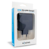 Cargador de pared USB-C + USB-A 3.0 57W
