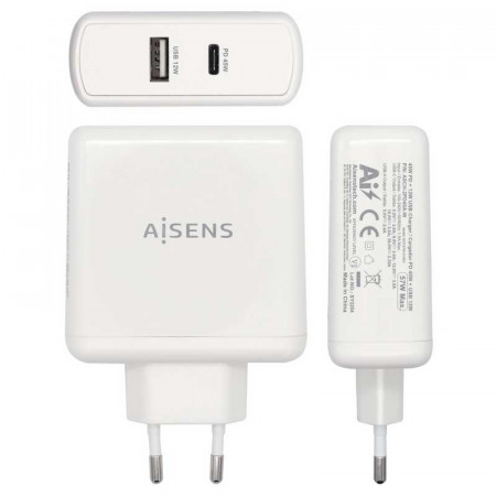 Cargador de pared USB-C + USB-A 3.0 57W