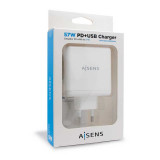 Cargador de pared USB-C + USB-A 3.0 57W