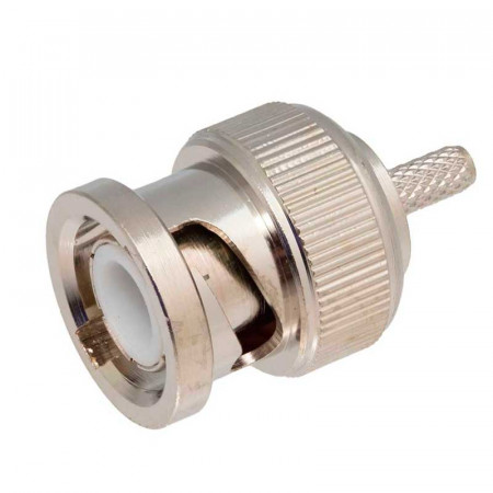 Conector BNC Macho crimpar para RG-174