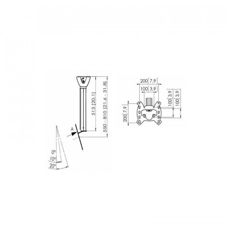 VOGEL´S PFC555 SOPORTE TECHO TV