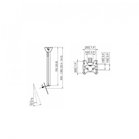 VOGEL´S PFC585 SOPORTE TECHO TV