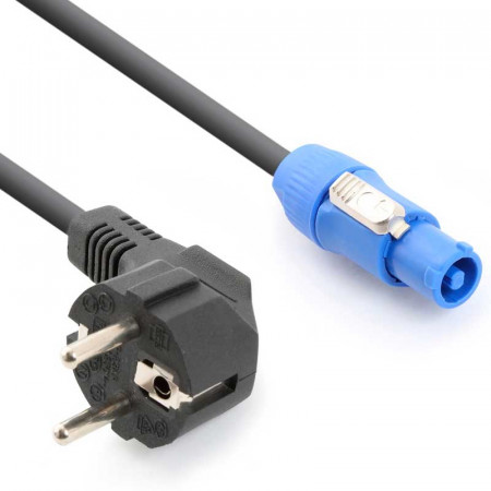 Cable Schuko Macho a Powercon de 5 Metros